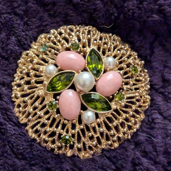 Sarah Coventry vintage Sand dollar broach S - Picture 2 of 7